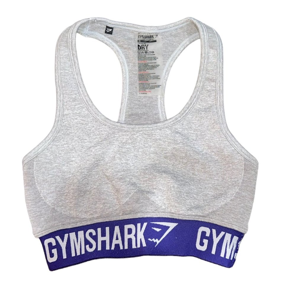 Women's GymShark‎ Flex Sports Bra Grey Size X Small
